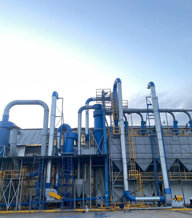 Estructura y filtros industriales montados por IMEC